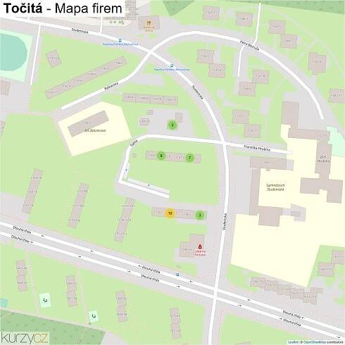 Točitá - mapy | Kurzy.cz