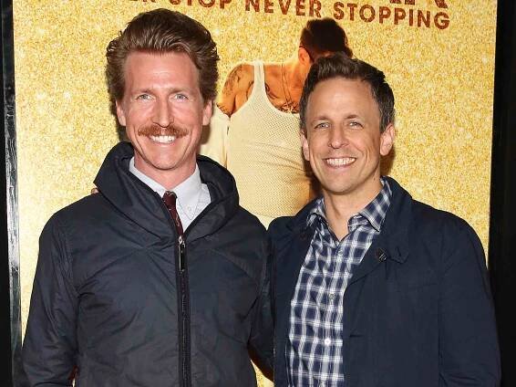 Josh Meyers (L) and Seth Meyers attend "Popstar: Never Stop Never Stopping" New York Premiere