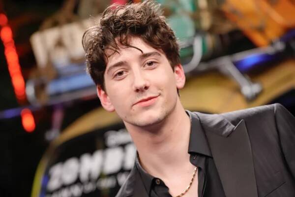 Milo Manheim at the "ZOMBIES 4: Dawn of the Vampires" Premiere held at El Capitan Theatre on July 08, 2025 in Los Angeles, California. (Photo by River Callaway/Variety via Getty Images)