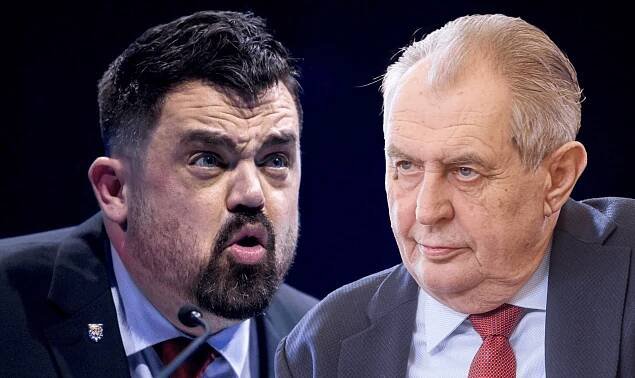Starosta Pavel Novotný (ODS) a exprezident Miloš Zeman