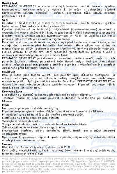 DERMATOP silverspray 50ml - Lékárna Krupská