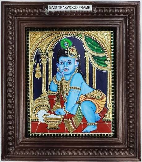 Butter Krishna Tanjore Painting