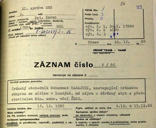 Přečtěte si, jak podle spisu StB obchodoval sponzor ČSSD se zbraněmi