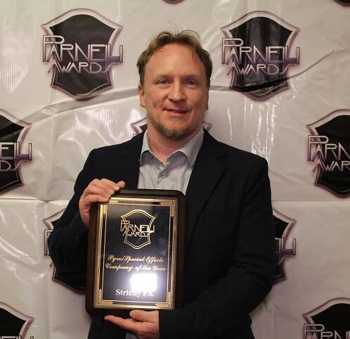 Pyrotechnic Company of the Year Strictly FX accepted by David Kennedy