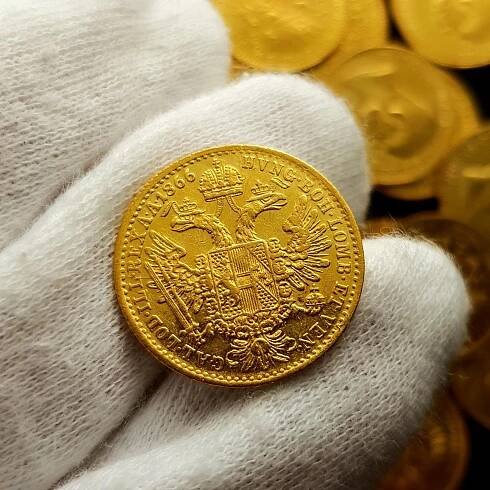 Vzácnější Dukát 1866 A, František Josef I. vzácnější ročník!