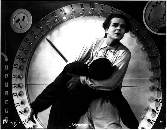 Erwin Biswanger and Gustav Fröhlich in Metropolis (1927)