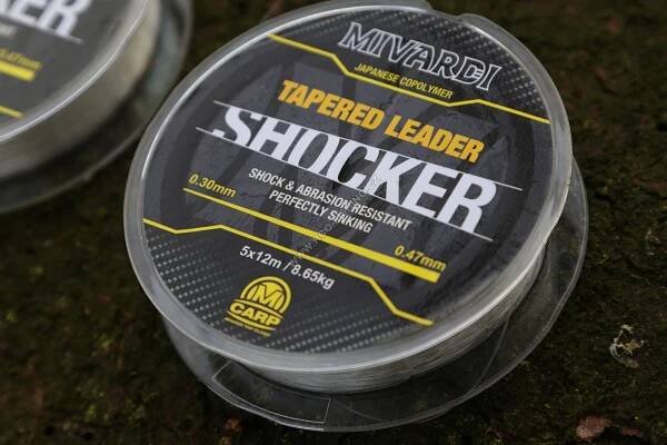 MIVARDI Shocker Tapered Leader 0.26-0.47 mm 5x12 m
