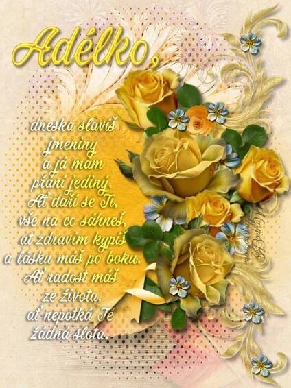 yellow roses with the words adelo written in spanish and english on top of it