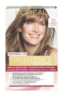 L'Oréal Paris Excellence Creme 192 ml, 7.1 blond popelavá