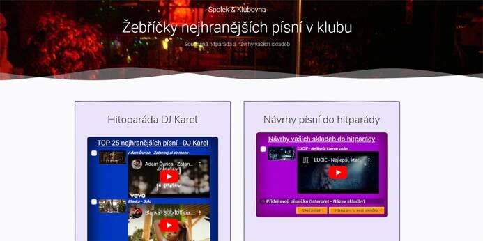 Top hitparáda nejhranějších skladeb v DejaVu Oldies Brno