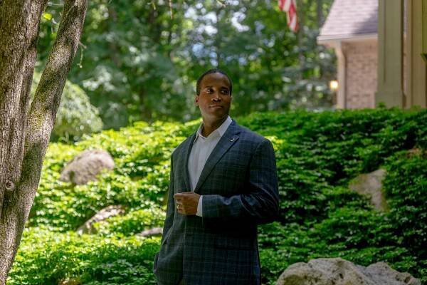 John James Feels the Sting of Racism, but Is Silent on Trump