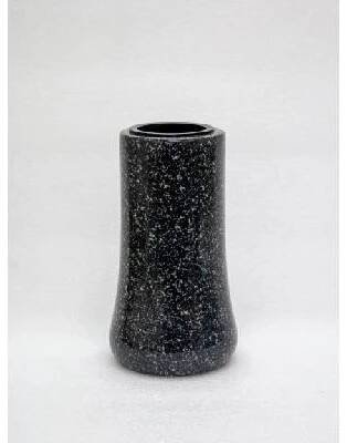 Kamenná váza na hrob široká Black Regal
