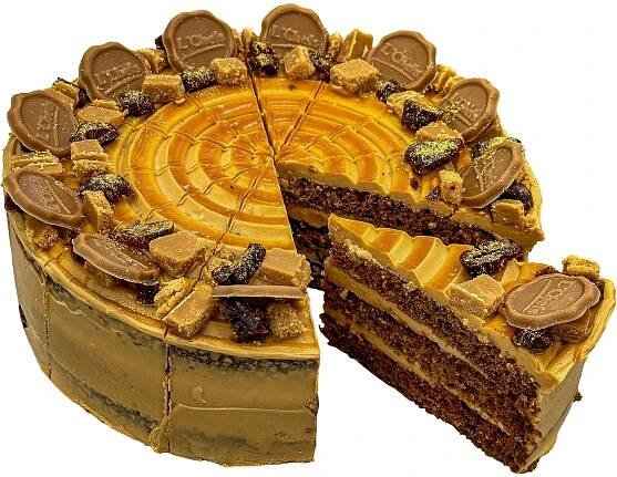 Karamelový dort se slaným karamelem a kousky datlí 1x1200g L ́Chefs