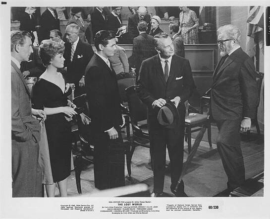 Michael Rennie, Jill St. John, David Hedison, Ian Wolfe, Claude Rains - Ztracený svět - Fotosky