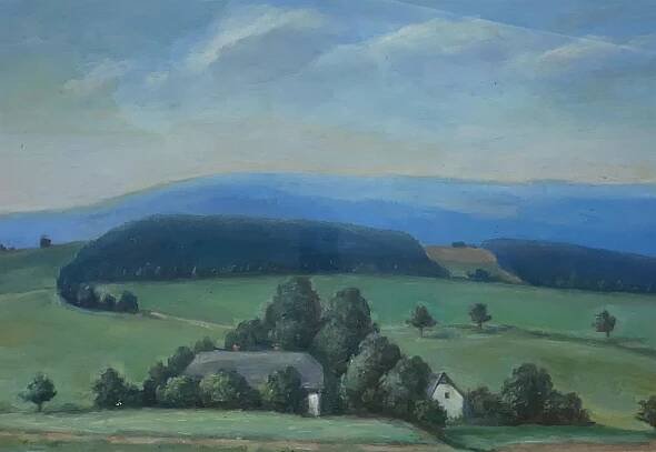 Chalupy v Jeseníkách - František Fiala - Galerie umění