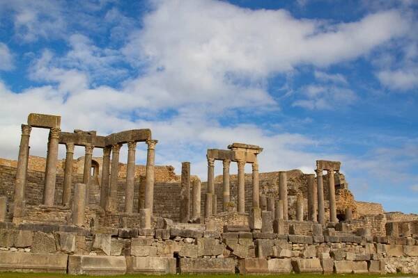 The largest and most extensive Roman Ruins in Tunisia, Dougga was our favorite with its huge columns and amphitheater.