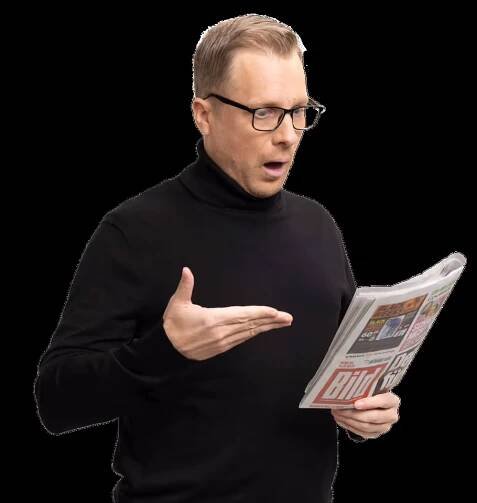 Oliver Pocher mit Bildzeitung, Format Ollis Woche