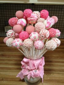 Baby Shower Cake Pops, Baby Girl Shower Desserts, Baby Shower Cakes Girl Pink, Baby Shower For Girls, Baby Shower Foods