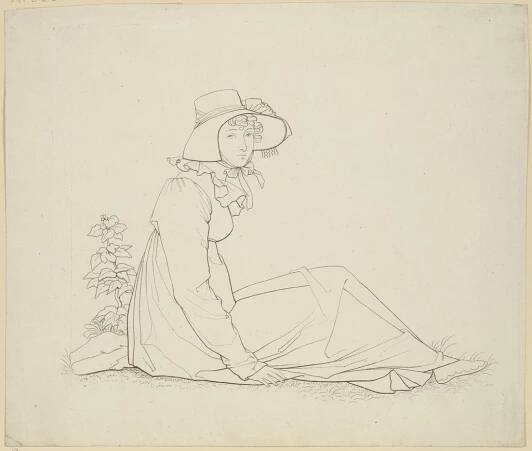 Bildnis der Elisabeth Malß, geborene Hofmann (Taunusreise), Christian Xeller, after Peter von Cornelius