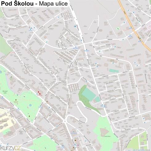 Pod Školou - mapy | Kurzy.cz