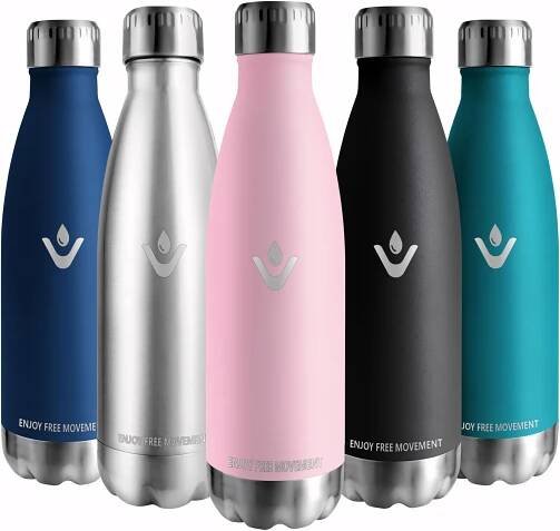 Termoláhev Termos Lahev Na Pití Nerezová Ocel Vzduchotěsná 500 ml Růžová Kód výrobce Butelka Termiczna 500ml Różowa Stal BPA FREE