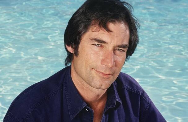 WEST HOLLYWOOD, CA - 1989: Star of two James Bond films, Timothy Dalton, poses during a 1989 West Hollywood, California, publicity portrait session. Dalton played James Bond in 1987's 