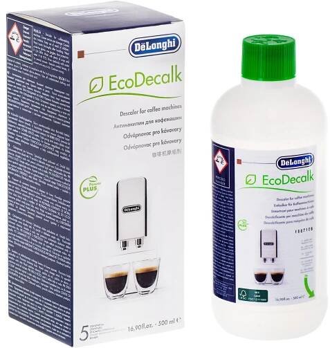 Velký odvápňovač DeLonghi pro kávovar, originální, ekologický, 500 ml