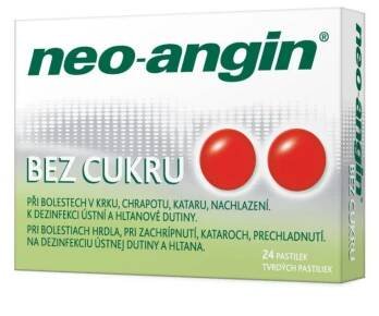 Neo-angin bez cukru 1.2mg/0.6mg/5.72mg pas.24