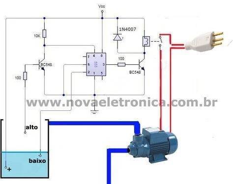 the wiring diagram for an automatic water heater