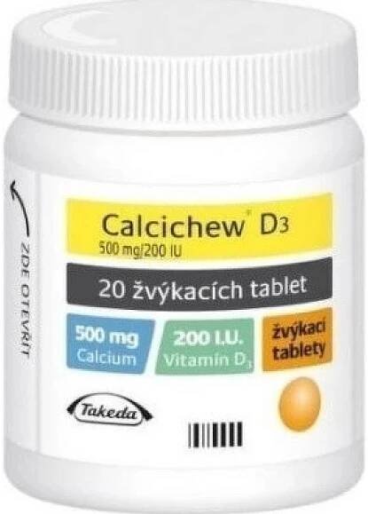 Calcichew D3 500mg/200IU tbl.mnd.20