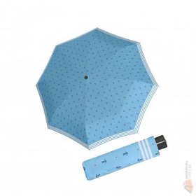 Doppler Dámský skládací deštník Fiber Mini Sailor 726465SL03-03 světle modrý