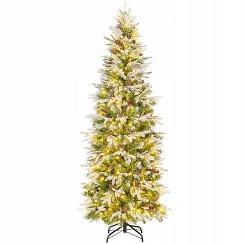 Umělý vánoční stromeček Costway 181 - 200 cm LED