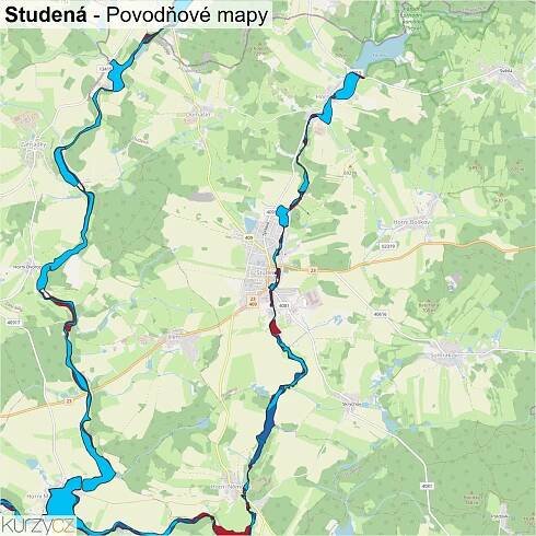 Studená - mapy | Kurzy.cz
