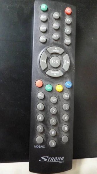 Originální dálkový ovladač STRONG pro set-top box - TV, audio, video