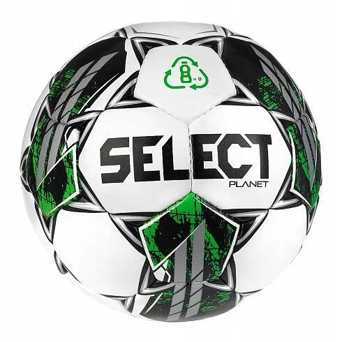 Fotbalový míč SELECT Planet v23 white/green velikost 5