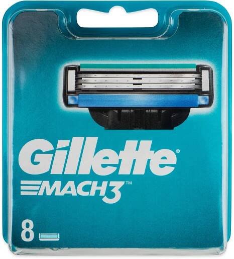 GILLETTE Mach3 hlavice 8 ks 349 Kč