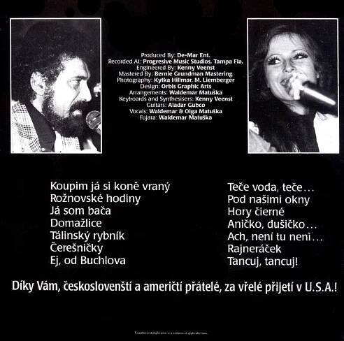 WALDEMAR & OLGA MATUŠKA - TEČE VODA, TEČE... národní písně 5