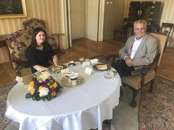 Jana Maláčová a Miloš Zeman