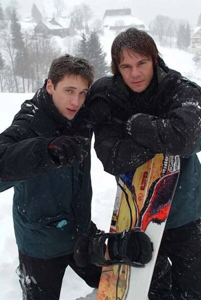 Snowboarďáci fotka