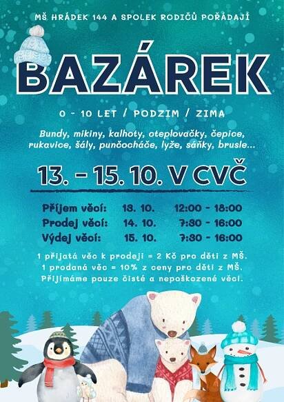 CVČ: Bazárek dětského oblečení - Obec Hrádek