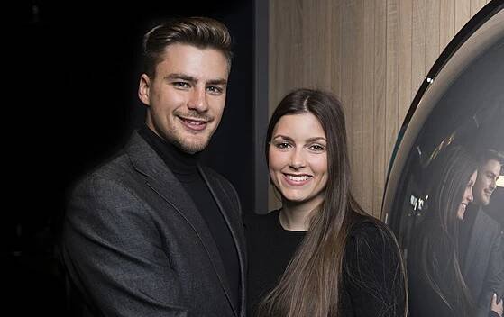 Marek Kafka a jeho manželka Sylvie Kafková (Praha, 16. dubna 2021)