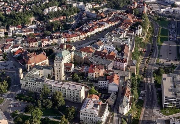 Historické centrum z výšky. Foto Pavel Šubrt