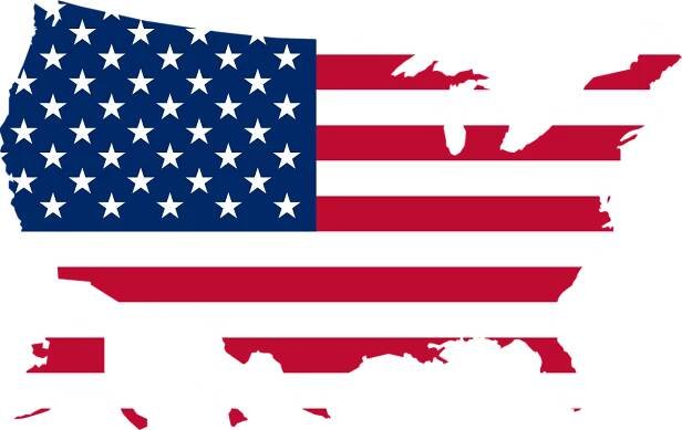 USA new flag map one of the top 10 largest countries in the world