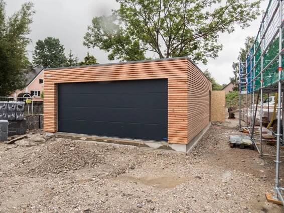 Dvojgaráž 8x6 m - Mnichov - Realizace dřevostaveb | NATURLIVING®