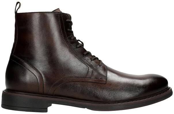 Šněrovací kotníkové boty - dark brown
