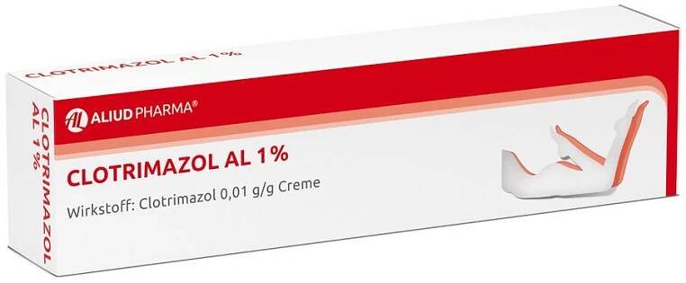 Clotrimazol AL 1% bei Fußpilz