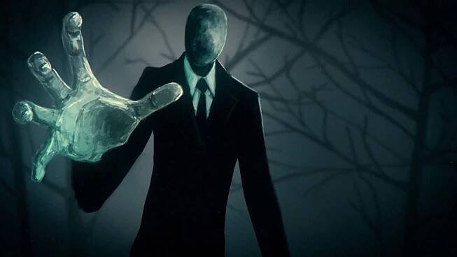 Slender Man Suit Big Hand Picture