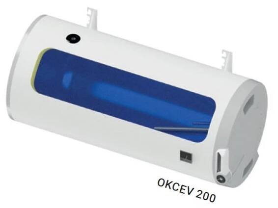 Dražice OKCEV200/4kW Elektrický zásobníkový ohřívač vody ležatý