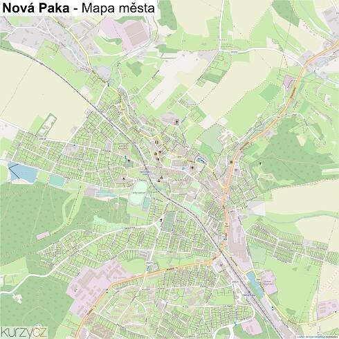 Nová Paka - mapy | Kurzy.cz