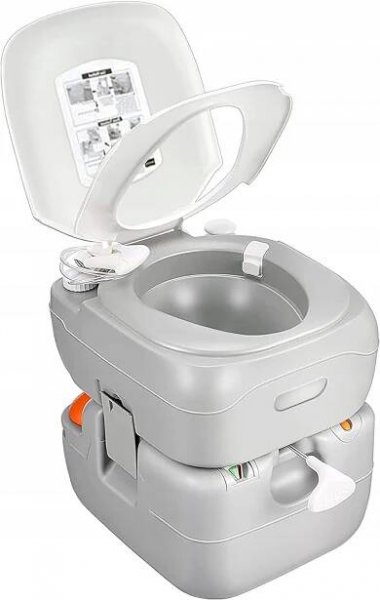 TURISTICKÁ PŘENOSNÁ KEMPINGOVÁ TOALETA MOBILNÍ WC NA POZEMEK 22 L